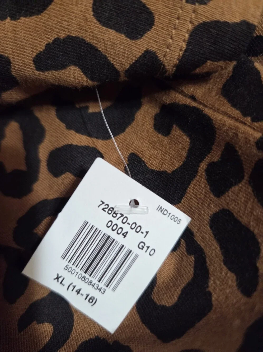 Girl's Old Navy Leopard Print Short Sleeve Dress